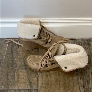Unionbay brown faux fur lined boots size 9M